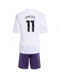 Billige Manchester United Joshua Zirkzee #11 Bortedraktsett Barn 2025-26 Kortermet (+ Korte bukser)